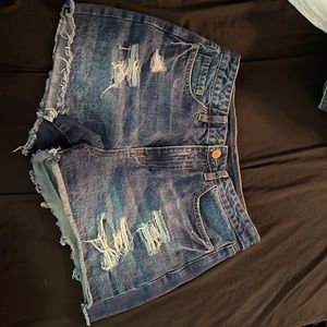 Blue YMI Denim jean shorts size 11/30